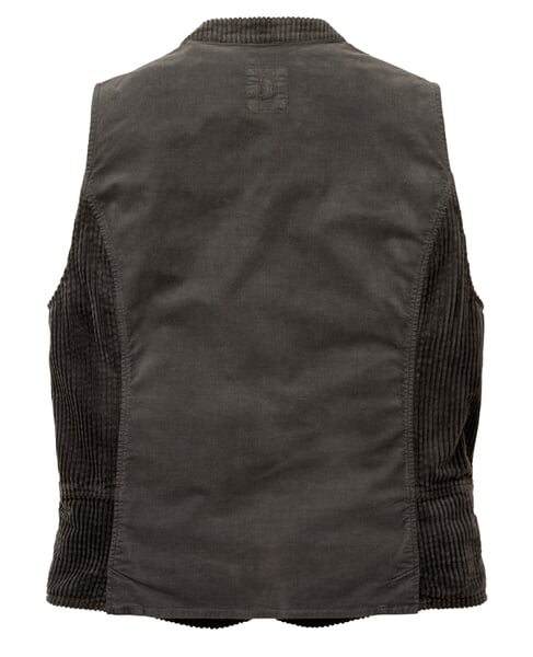 Men's corduroy vest Anthracite