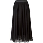 Jupe longue en tulle pour femme Noir