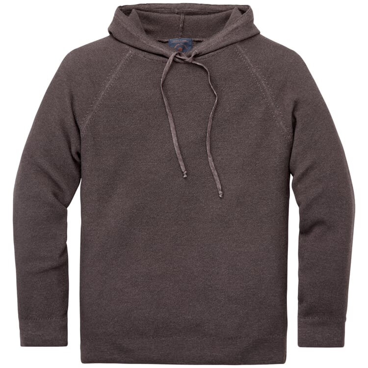 Hoodie en tricot pour hommes, Anthracite