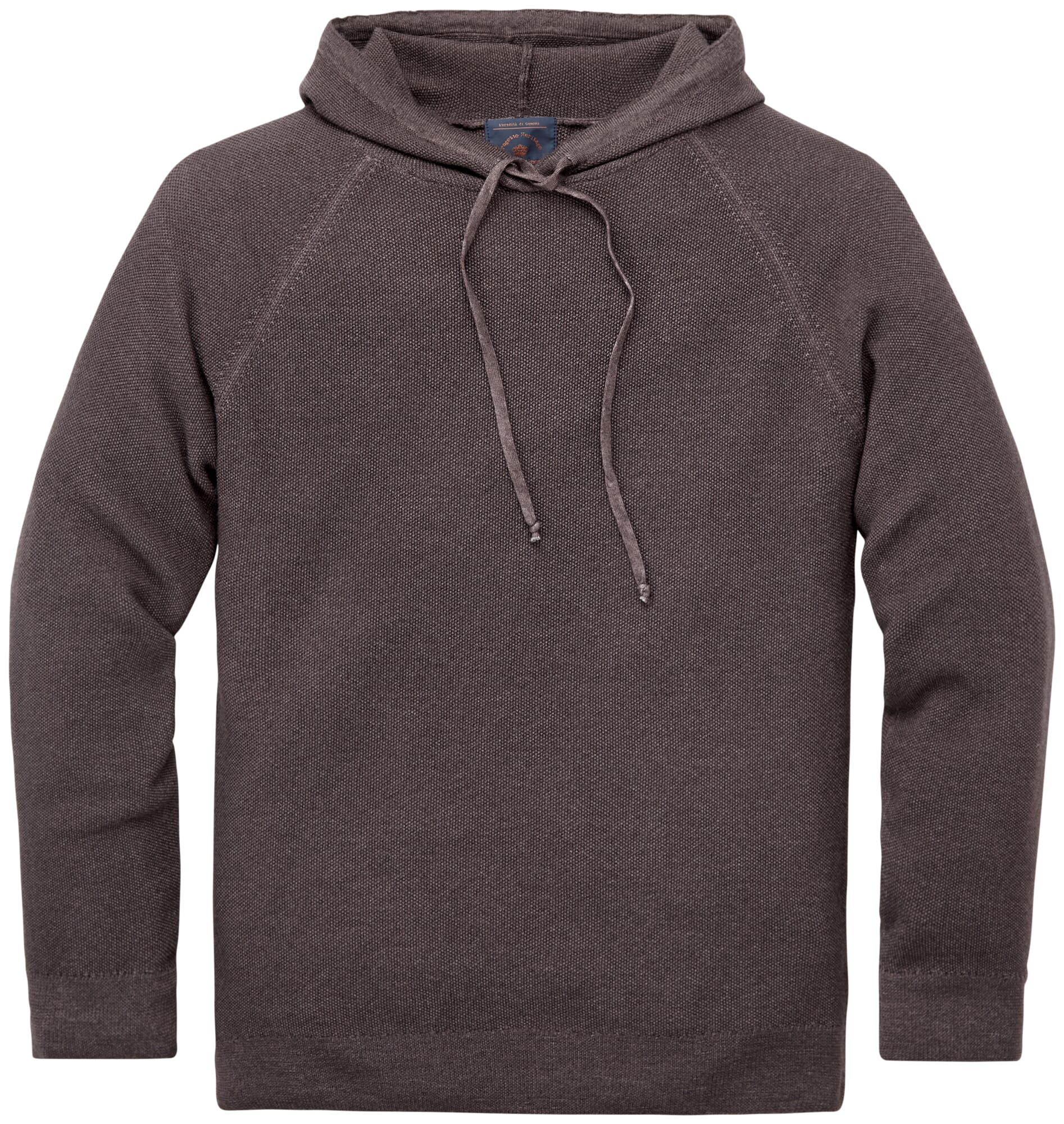 Men knitted hoodie, Anthracite