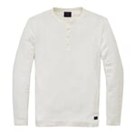 T-shirt homme avec patte de boutonnage Blanc