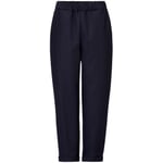 Damen-Joggpants Schurwolle Dunkelblau