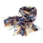 Unisex plaid scarf Natural