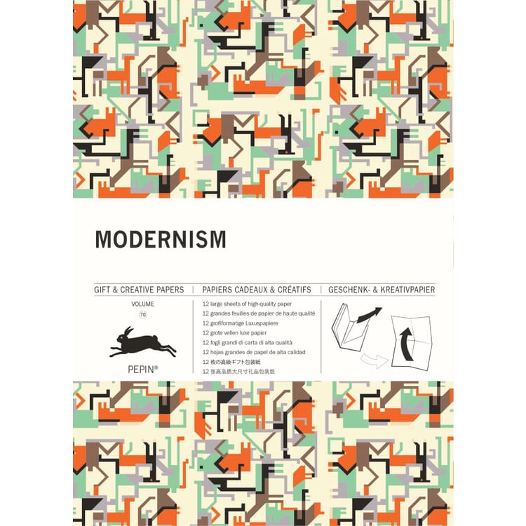 Geschenkpapier Pepin, Modernism
