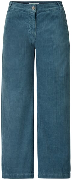 Cordbukser til kvinder med brede ben Blue-gray