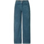 Ladies corduroy pants wide leg Blue-gray