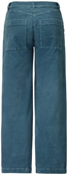 Pantaloni da donna in velluto a coste a gamba larga Grigio-blu