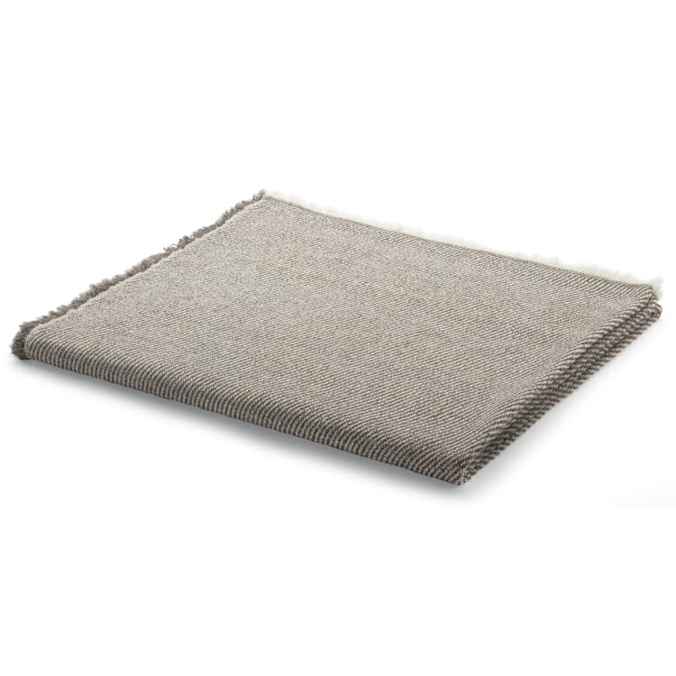 Japanisches Handtuch gestreift, Graubraun-Weiß