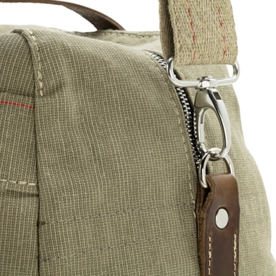 Reisetasche Segeltuch, Grünbeige