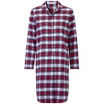 Dames nachthemd met flanel patroon Red