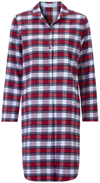 Women's Patterned Flannel Nightgown Red