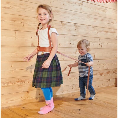 Laisse-harnais Pour Enfant – Bleu, Réglable, Pour Jeux De Rôle, Ski Et Cavalier, Dès 3 Ans