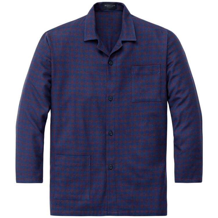 Pyjamas til mænd i flannel med mønster, Blue