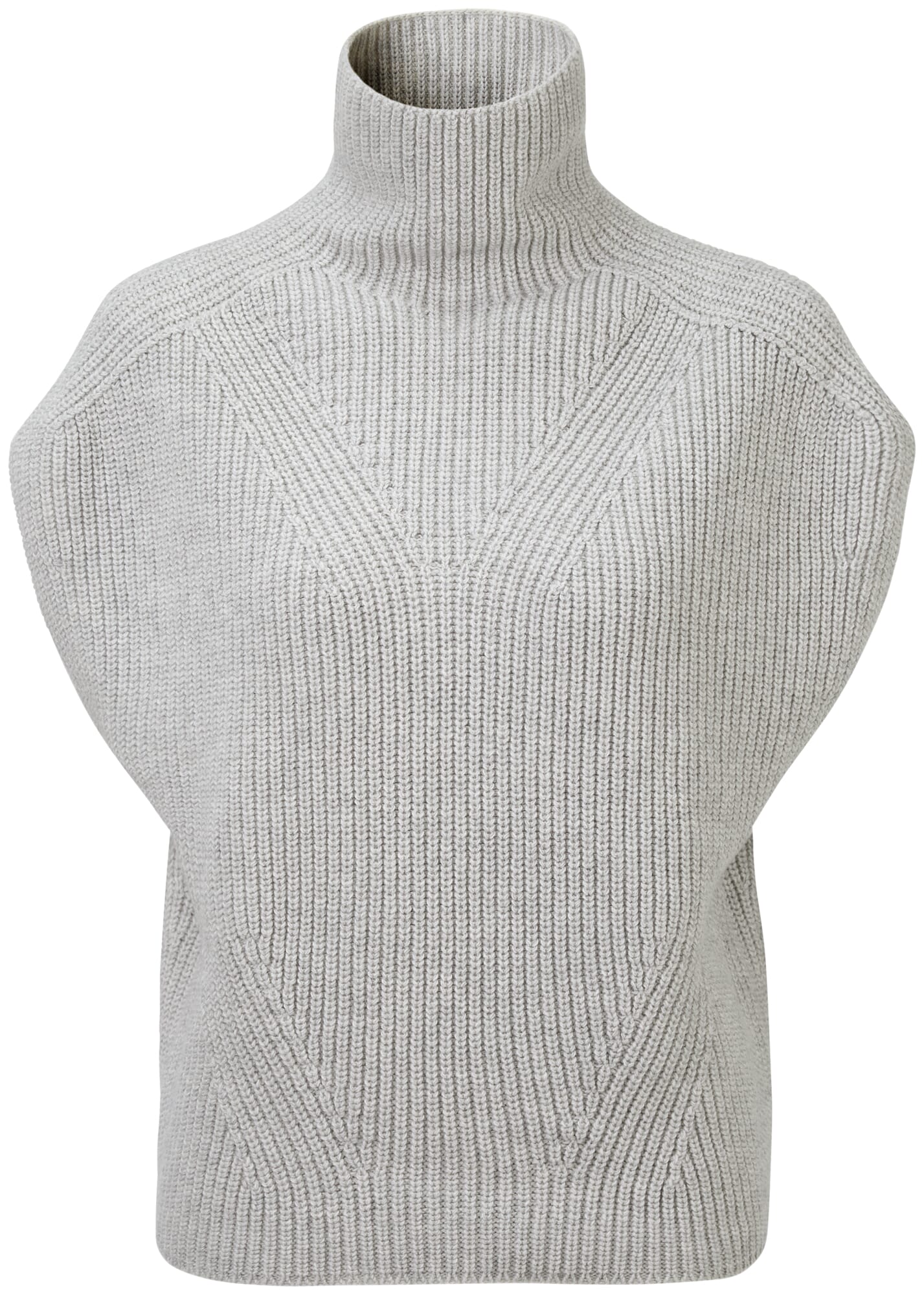 Ladies turtleneck sweater Light gray Manufactum