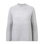 Ladies sweater turtleneck Light gray