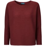Ladies raglan sweater Wine red