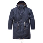Parka da uomo foderato Blu scuro