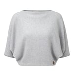 Ladies cropped sweater Light gray