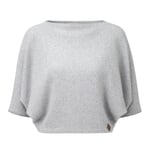 Pull cropped pour femme Gris clair