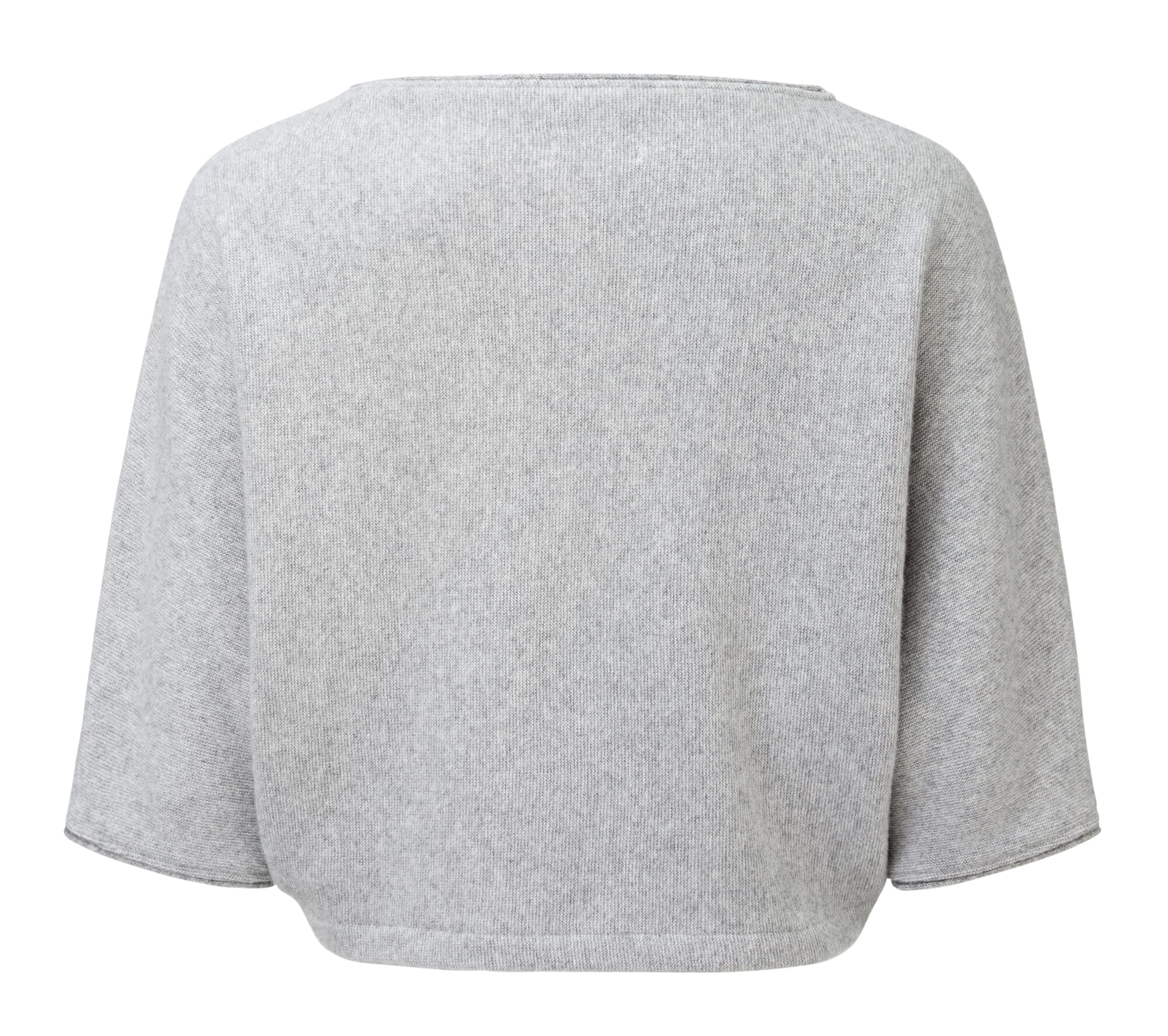 Ladies cropped sweater, Light gray