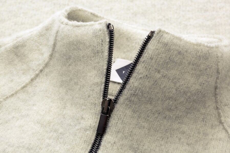 Damen-Kurzjacke Natur, Detailsicht