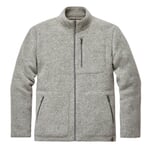 Veste en tricot pour hommes col montant Gris mélangé