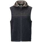 Gilet de laine en tricot pour hommes Noir bleu