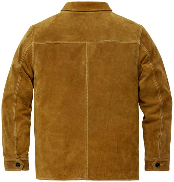 Herren-Wildlederjacke Goldbraun
