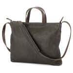 Damen-Hand-Schultertasche, Anthrazit