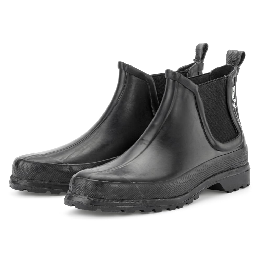 Ladies ankle boot rubberrubber, Black Manufactum