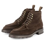 Botte homme en cuir velours Marron foncé