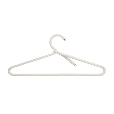 Coat Hanger Rope Hanger, White