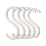 Crochet à vêtements Rope Hook Blanc