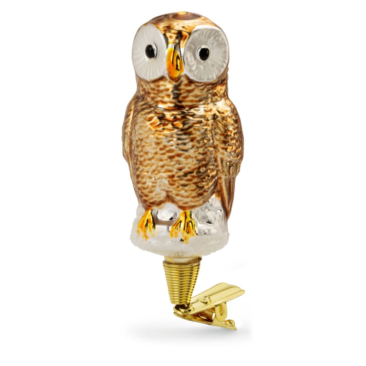 Verre Lauschaer hibou traditionnel brun