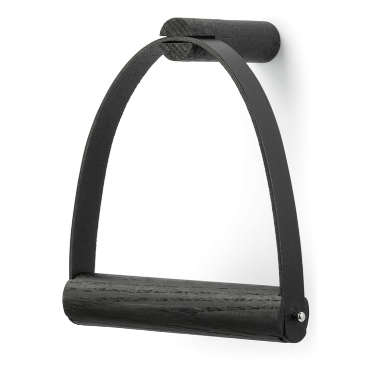 Toilet paper holder modern, Black