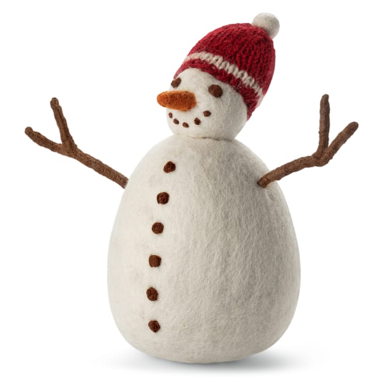 Sneeuwpop van vilt, Groot