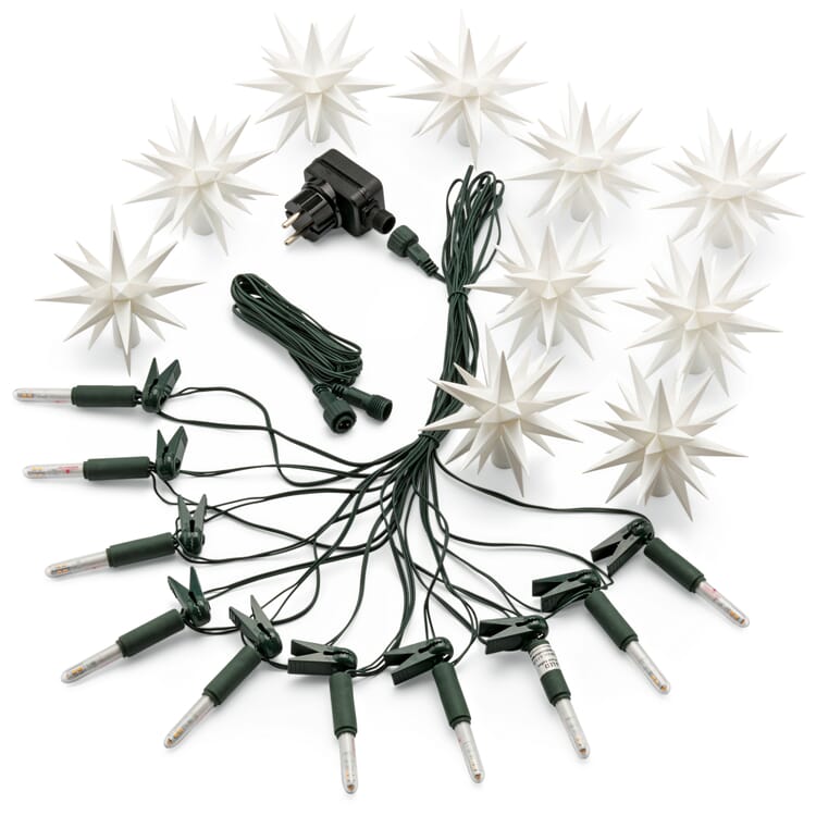 Herrnhuter Sternenkette A1s, Weiß