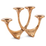 Adventslysestage i støbt bronze