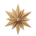 Étoile de Noël en bois Naturel 24 cm