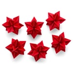 Stars wood small Red