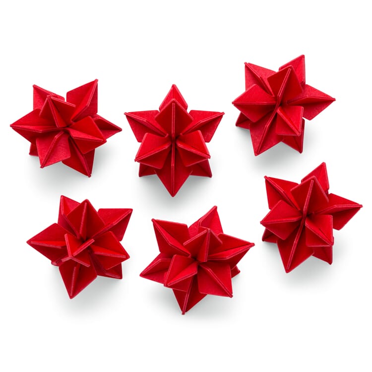 Stars wood small, Red