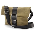 Borsa a tracolla da donna in pelle di cervo, color oliva