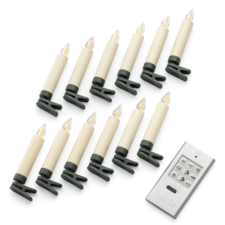 Tree candles electric recycled plastic, Basic set