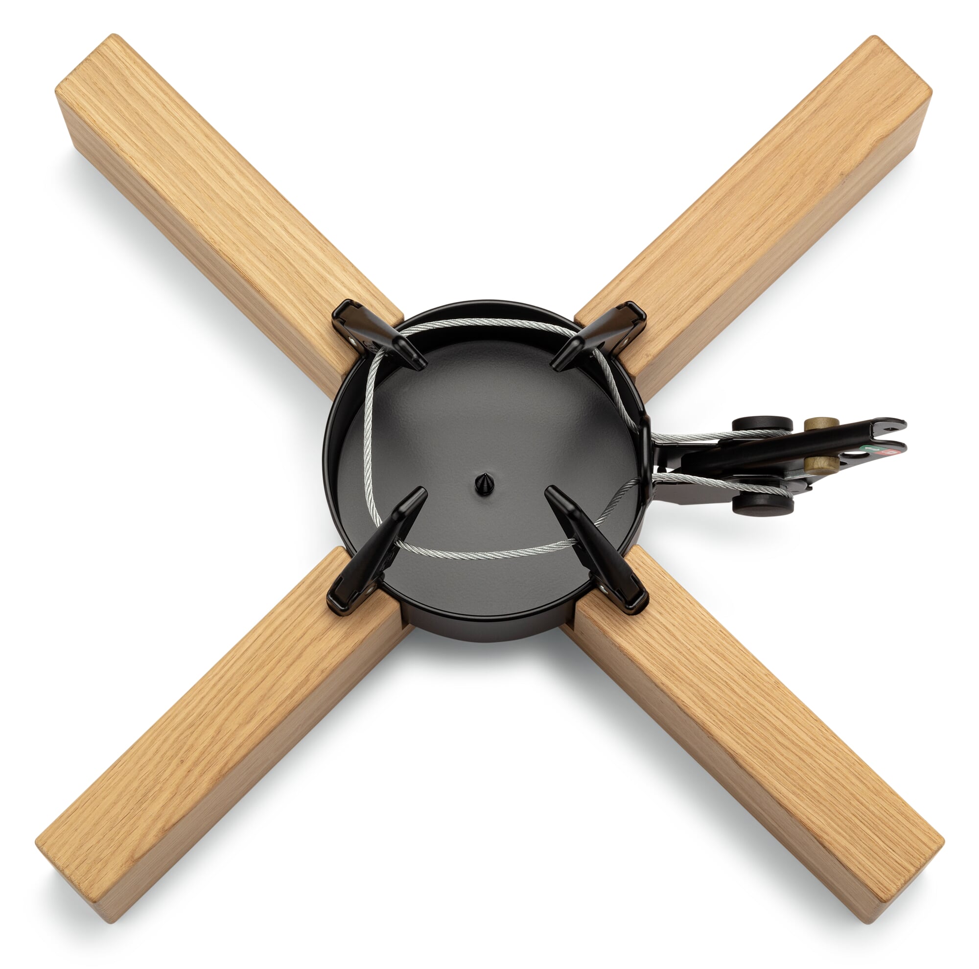 Support Pour Sapin De Noël Artificiel - Base Métallique Noire 45x45 Cm - Compatible Tubes 22 Mm - Stable Et Facile à Monter - 14