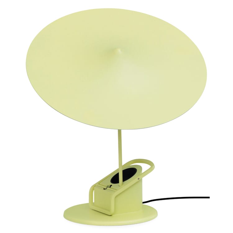 Table and clamp lamp w153 Île, Light yellow