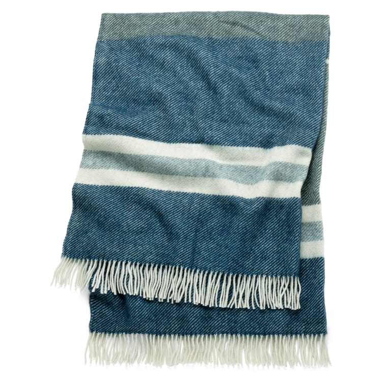 Gotland Stripe blanket, Blue
