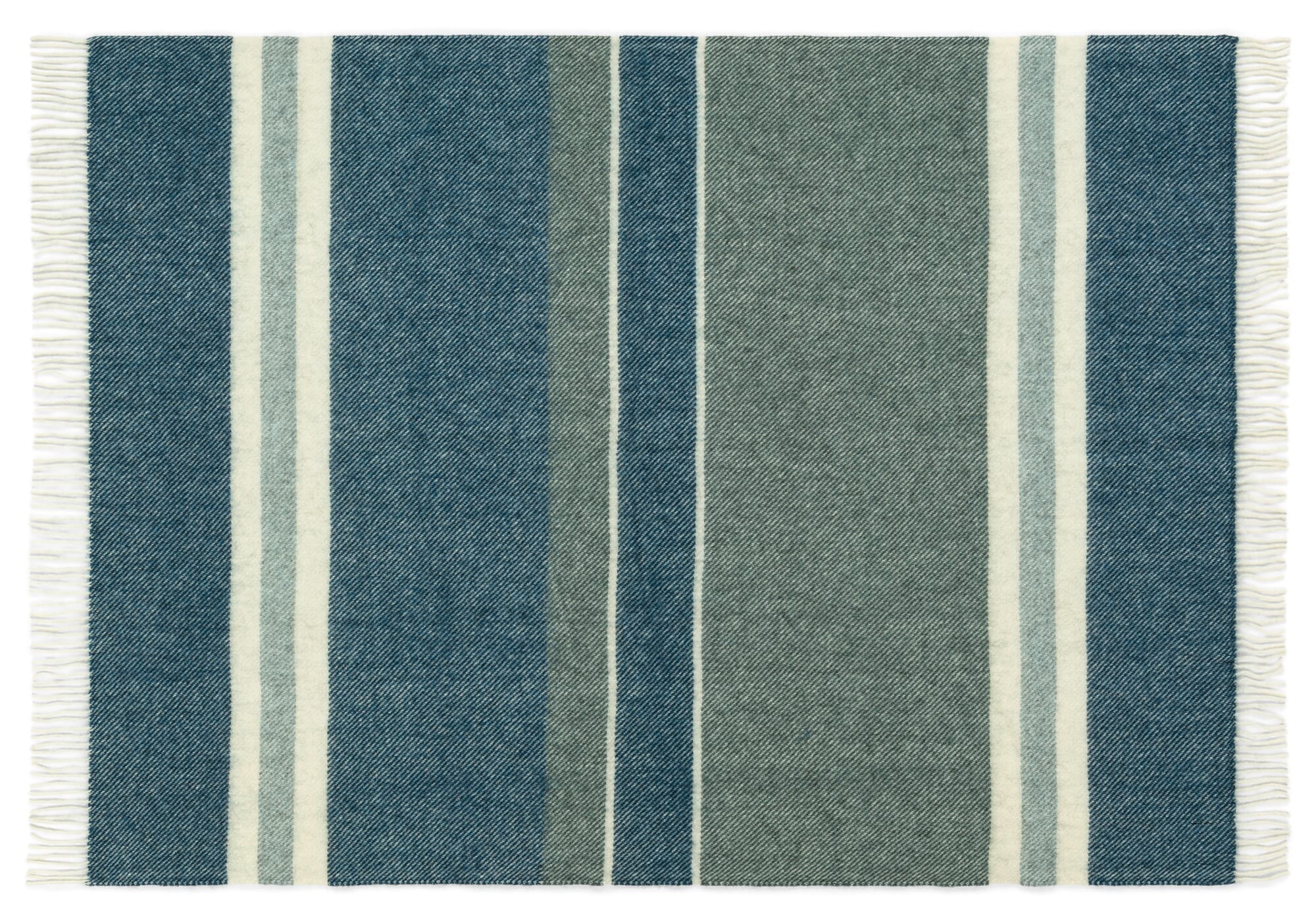 Decke Gotland Stripe, Blau
