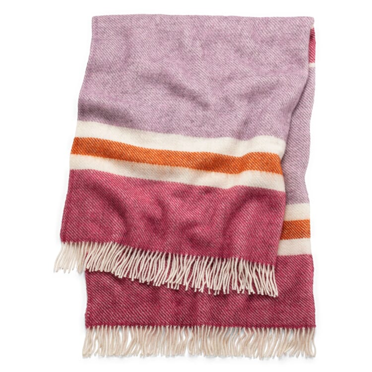 Gotland Stripe blanket, Pink