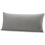 Pillowcase flannel striped Black-Nature 40 × 80 cm