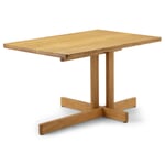 Mesa auxiliar de roble Perro de la suerte